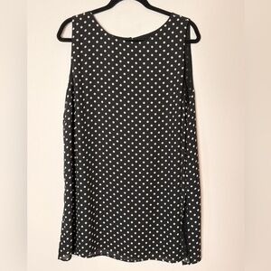 Chico's Black and White Polka Dot Blouse